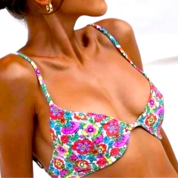 REVOLVE Other - VDM The Label retro floral underwire bikini top NWT